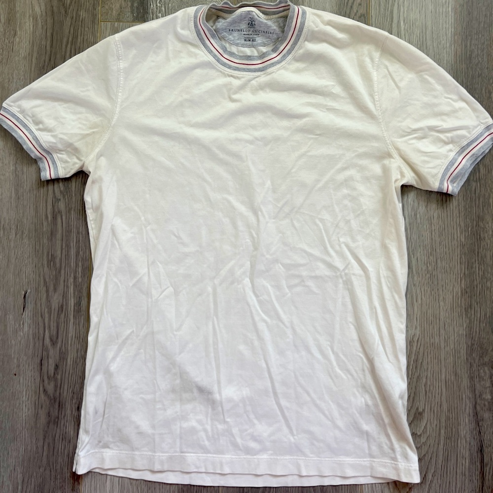 Rare Brunello Cucinelli t-shirt with elastic sleeves